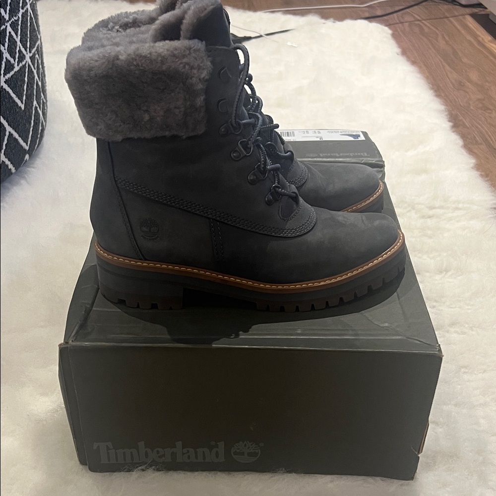 Timberland Courmayeur Valley 6in wp shearling boo medium grey nubuck